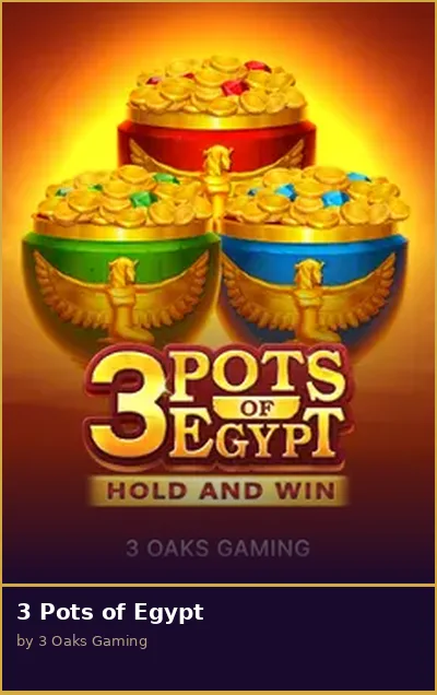 3 Pots of Egypt
