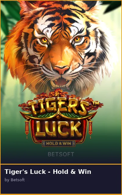 Tiger s Luck - Hold   Win