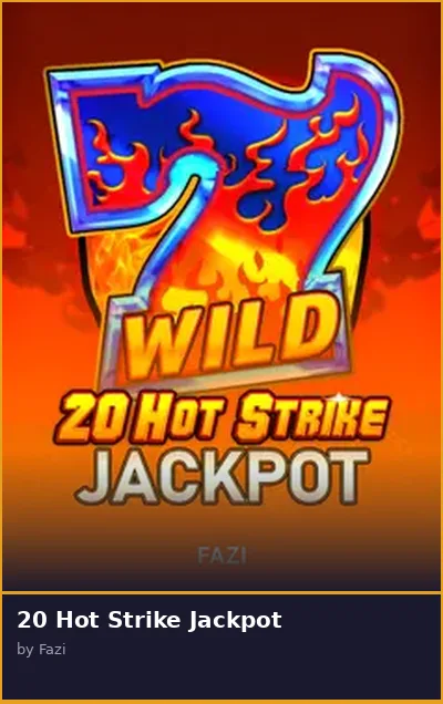 20 Hot Strike Jackpot