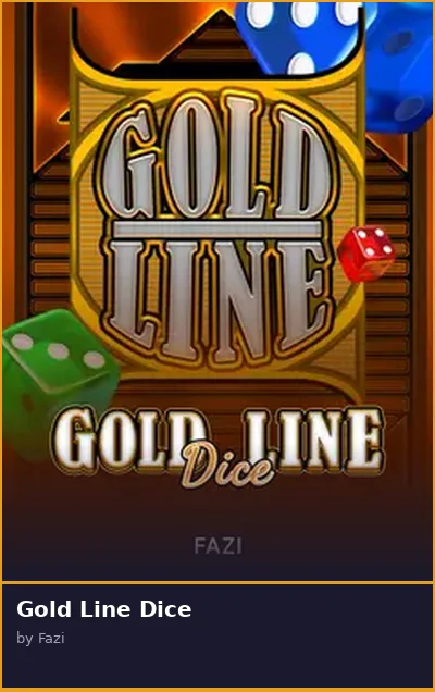 Gold Line Dice