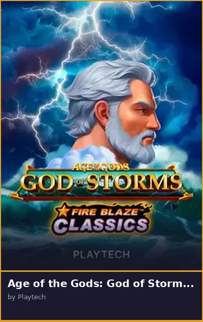 Age of the Gods  God of Storms Fire Blaze