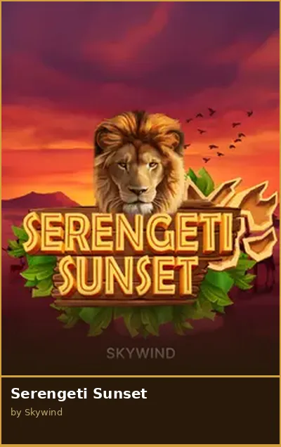 Serengeti Sunset