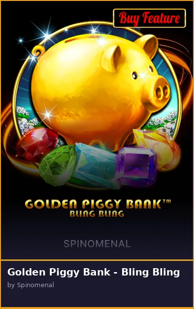 Golden Piggy Bank - Bling Bling